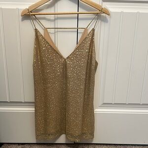 Gold Women's sleeveless top
